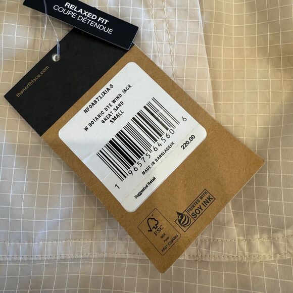 The North Face Botanic Dye Wind Jacket (Great Sand) Size Small - Picture 16 of 16